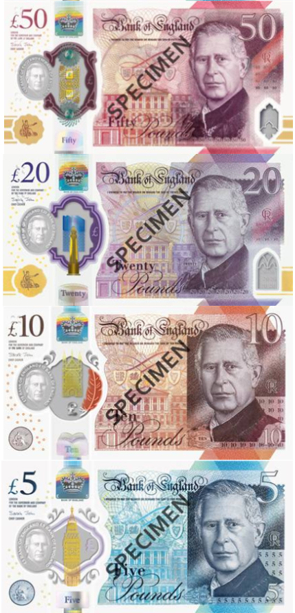 New King Charles III Notes Released 5th June 2024