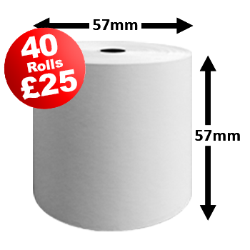 80 x 80 mm Thermal Till Rolls PDQ CREDIT CARD Fast & Free Delivery! 20 Rolls 