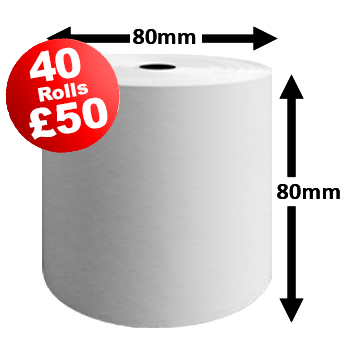 2 Boxes Of 80mm EPoS Rolls For £50
