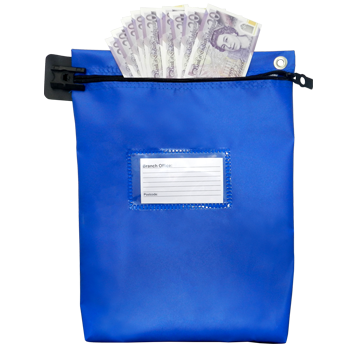 Cash Bag Large Blue