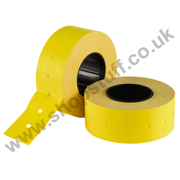 CT1 21x12mm Yellow Permanent Labels