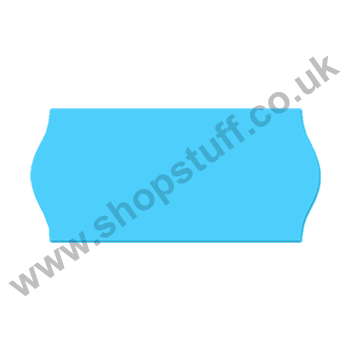 Shopstuff Silver 26x12 Blue Permanent Labels